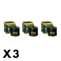 3 Pack Hiflo Oil Filter for Kawasaki Ninja ZX-6RR/ZX600 2003-2005 (W/Nut)