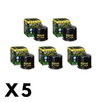 5 Pack Hiflo Oil Filter for Honda 1000 Africa Twin ABS/CRF1000A 2016-2019 (W/Nut)