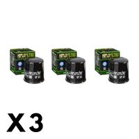 3 Pack Hiflo Oil Filter for Kawasaki 1000 Ninja ZX-10R/ZX1000 2006-2012