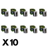 10 Pack Hiflo Chrome Oil Filter for Kawasaki Ninja ZX-6R ABS/ZX636 2013-2018