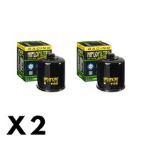 2 Pack Hiflo Oil Filter for Kawasaki 1400 Ninja ZX-14/ZX1400C 2006-2011 (W/Nut)