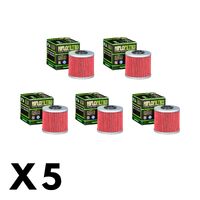 5 Pack Hiflo Oil Filter for Kymco DOWNTOWN 350i ABS 2016-2023