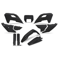 UFO Complete Plastic Kit for Husqvarna FE 450 2024-2025 Black W/Light Shroud
