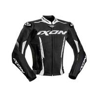IXON Vortex 2 Leather Jacket Black/White 