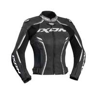 IXON Vortex Lady Leather Jacket Black/White 