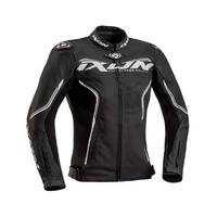 IXON Trinity Lady Leather Jacket Black/White/Grey 