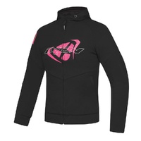 Ixon Ladies Hoody Touchdown Black Bright Pink Size 2XL