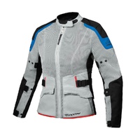 Ixon Ladies Jacket M-Njord Lt Grey Blue Size 2XL