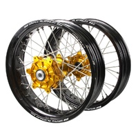 SMPro Wheel Set Suzuki DRZ 400 E 2000-2025 Gold/Blk/Silv S/Moto 1100589 SEE DESC