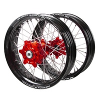 SMPro Wheel Set Honda CRF450 R 2013-2026 Red/Blk/Silv S/Moto J1100605 READ DESC