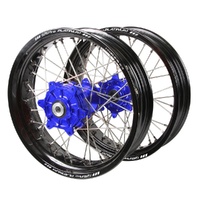 SMPro Wheel Set KTM 350 EXC-F 2012-2026 Blue/Blk/Silv S/Moto J1100649 READ DESC