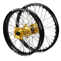SM Pro Wheel Set for Suzuki RMX 450 2010-2017 Gold/Black J1100666 READ DESC