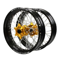 SMPro Wheel Set Suzuki RM-Z 250 2007-2026 Gold/Blk/Silv S/Moto J1100674 SEE DESC