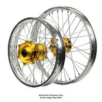 SMPro Wheel Set for Suzuki DR 650 1996-2021 Gold/Silv ADV J1100730 READ DESC