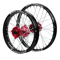SM Pro Wheel Set for Husqvarna TC 85 Red/Black/Silv Junior MX J1100901 READ DESC