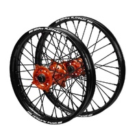 SM Pro Wheel Set for Husqvarna FX 250 2017-2022 Orange/Black J1102012 READ DESC