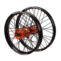 SM Pro Wheel Set for Husqvarna FX 450 2017-2026 Orange/Black J1102013 READ DESC