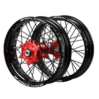 SMPro Wheel Set Honda CRF450 R 2013-2026 Red/Blk/Silv S/Moto J1102046 READ DESC