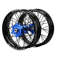 SMPro Wheel Set Husq FE 250 2014-2026 Blue/Black/Silv S/Moto J1102090 READ DESC