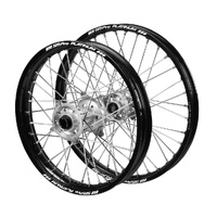 SM Pro Wheel Set for Husqvarna TC 85 Silver/Black Junior MX J1102528 READ DESC