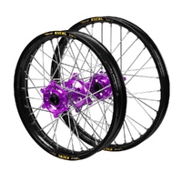 Excel Wheel Set for Gas Gas EC 300 2021-2026 Purp/Black/Silv J1102632 READ DESC