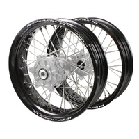 SMPro Wheel Set for KTM 125 XC 2021-2026 Silv/Black SuperMoto J1102765 READ DESC