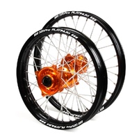SMPro Wheel Set for KTM 85 SX 2025-2026 Org/Black/Silv JNR MX J1103032 READ DESC
