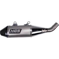 HGS Stainless Steel Carbon Silencer for Honda CRF 450 2021-2023