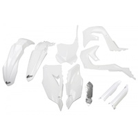 UFO Complete Plastic Kit for Kawasaki KXF 450 2019-2023 White 