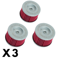 3 Pack K&N Oil Filter for Honda CBF300RA 2020-2022