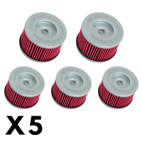 5 Pack K&N Oil Filter for Honda CB300FA 2016-2019