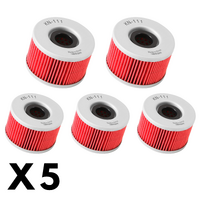 5 Pack K&N Oil Filter for Honda VT250FL Spada 1989-1992