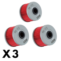 3 Pack K&N Oil Filter for Gas Gas SM450 FSR 2007-2009 (KN113)