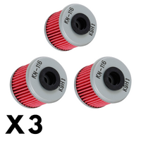 3 Pack K&N Oil Filter for Honda CRF250RX 2019-2024