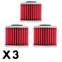 3 Pack K&N Oil Filter for Honda GL1800 Goldwing Tour 2018-2021 (KN117)