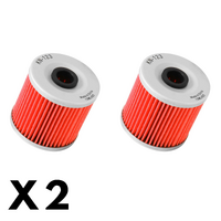 2 Pack K&N Oil Filter for Kawasaki KLR650 A 1987-1990