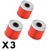 3 Pack K&N Oil Filter for Kawasaki KLT200C 1983-1984