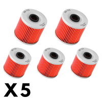 5 Pack K&N Oil Filter for Kawasaki KLF220 Bayou 2WD 1988-2002