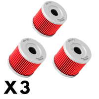 3 Pack K&N Oil Filter for Suzuki DR125F 1984