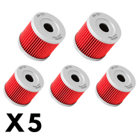 5 Pack K&N Oil Filter for Suzuki DF125 1983-1988