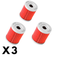 3 Pack K&N Oil Filter for Suzuki LTF250F Quadrunner 4WD 1999-2002