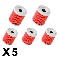 5 Pack K&N Oil Filter for Kawasaki KLX125 A1-A3 Small Wheel 2003-2006