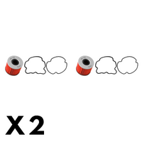 2 Pack K&N Oil Filter for Suzuki GS750TD 1983