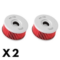 2 Pack K&N Oil Filter for Suzuki GZ250 Marauder 1999-2008