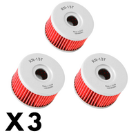 3 Pack K&N Oil Filter for Suzuki DR750S 1988-1991