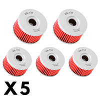 5 Pack K&N Oil Filter for Suzuki DR600R 1986-1989