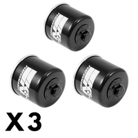 3 Pack K&N Oil Filter for Suzuki SV650 1999-2012