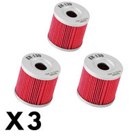 3 Pack K&N Oil Filter for Kawasaki KFX400R 2WD 2003-2007
