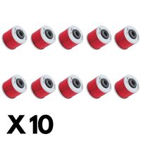 10 Pack K&N Oil Filter for Yamaha SR250 1980-2001