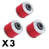 3 Pack K&N Oil Filter for Aprilia Pegaso 650 Strada 2005-2011